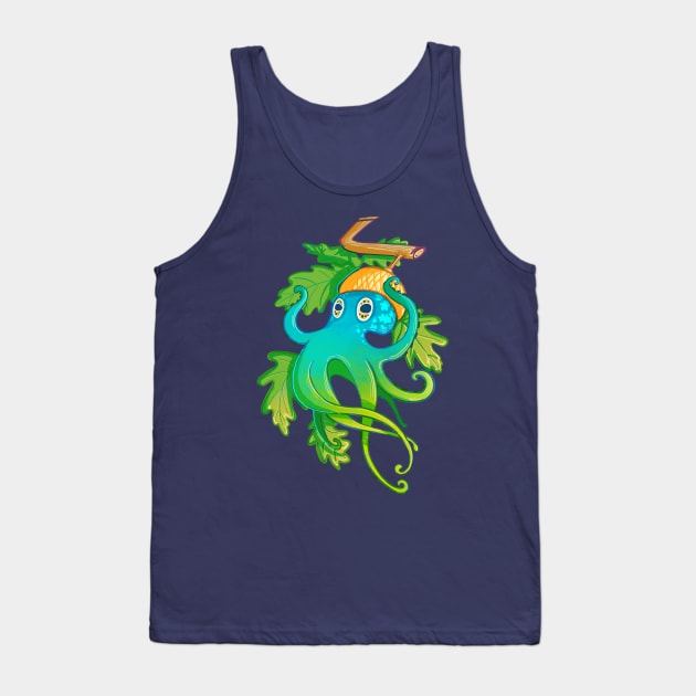 Acorn + Octopus Tank Top by AshenShop